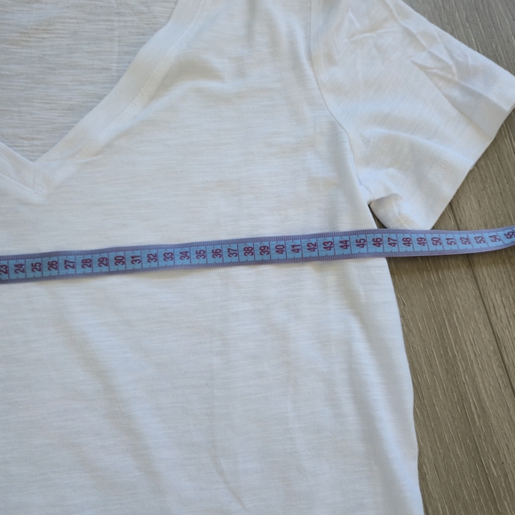 George Women's White V-Neck T-Shirt Size S - Picture 5 of 6